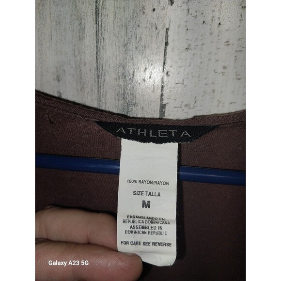 Athleta Women's Medium Brown Swim Cover Up - Picture 3 of 5